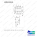 120810-00034 VALVE,CONTROL;3 SECTION - full parts diagram, item 15 marked - genuine Doosan / Bobcat forklift part