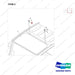 120810-00529 ROOF TOP GLASS;CABIN - parts diagram, item 2 shown - genuine Doosan / Bobcat forklift part