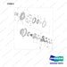 120816-00278 HUB,AXLE;ASSY - full parts diagram, item 9 marked - genuine Doosan / Bobcat forklift part