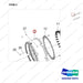130105-00124 CLUTCH ASSY;FWD - parts diagram, item 2 shown - genuine Doosan / Bobcat forklift part