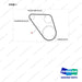 130202-00173 BELT,FAN;GCT K25 CERT ENGINE - full parts diagram, item 1 marked - genuine Doosan / Bobcat forklift part