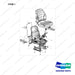 130202-00241BC SEAT;SUS/PVC/ARMREST - full parts diagram, item 1 marked - genuine Doosan / Bobcat forklift part