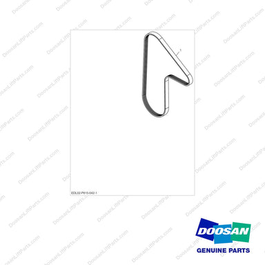 130205-00106A COOLING FAN - full parts diagram - genuine Doosan / Bobcat forklift part