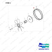 130205-01246 FAN,COOLING - full parts diagram, item 5 marked - genuine Doosan / Bobcat forklift part