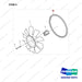 130205-01249 Cooling Fan - full parts diagram, item 5 marked - genuine Doosan / Bobcat forklift part