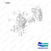 130401-00250 GEAR CASE GP - full parts diagram, item 1 marked - genuine Doosan / Bobcat forklift part