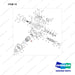 130411-00085 HOUSING,DRIVE AXLE;MIDDLE HSG ASSY - full parts diagram, item 14 marked - genuine Doosan / Bobcat forklift part