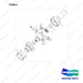 130418-01341 GEAR,DIFFERENTIAL;PAIR - full parts diagram, item 6 marked - genuine Doosan / Bobcat forklift part