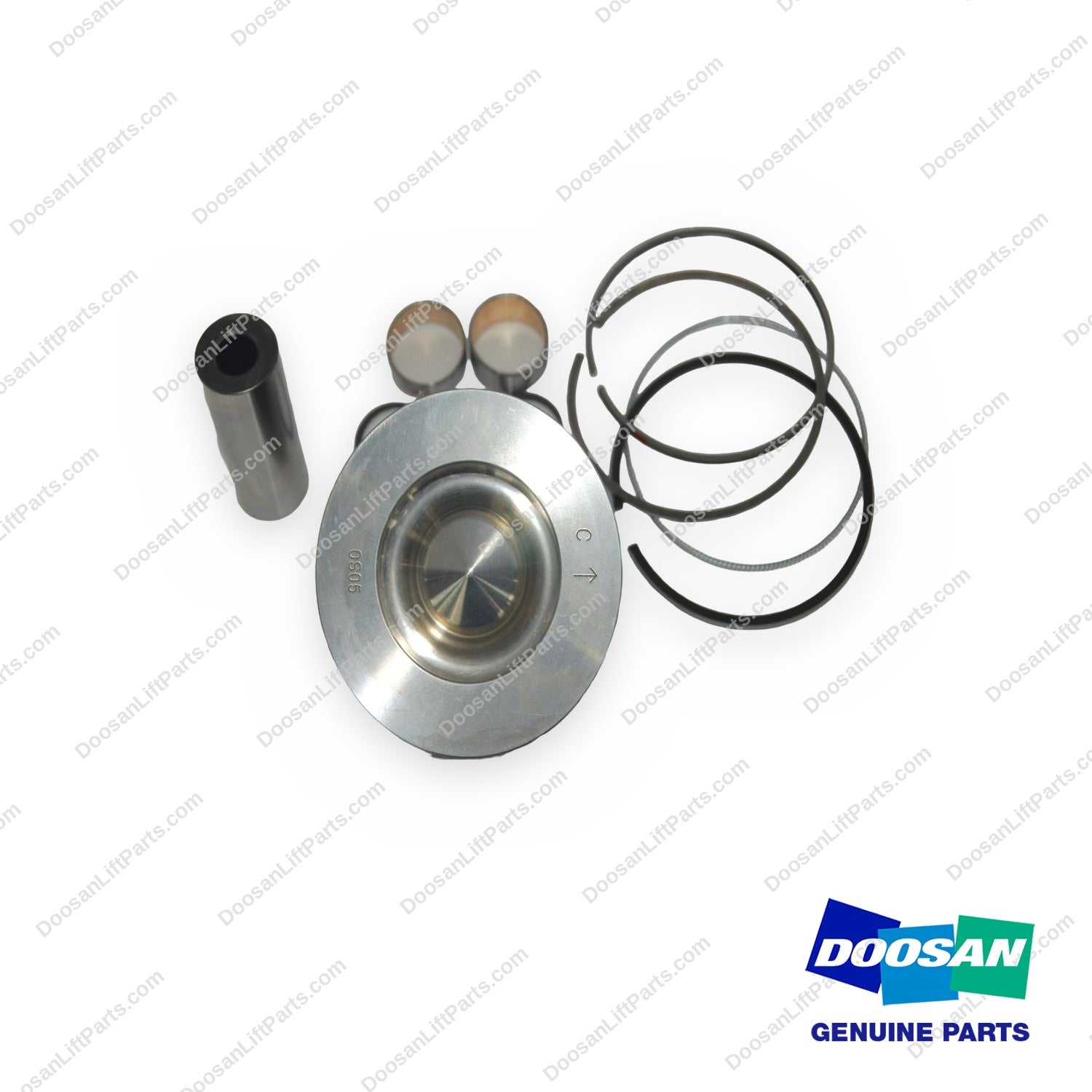 130602-00975 - OS (Complete) Piston Kit - OEM Doosan Daewoo Bobcat