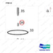 130705-00664 HOUSING,CONVERTER - parts diagram, item 34 shown - genuine Doosan / Bobcat forklift part