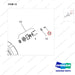 130705-00677 MOTOR,DRIVE;BC32S-7 IP43 - parts diagram, item 13 shown - genuine Doosan / Bobcat forklift part