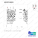 130707-00522 UL SAFETY,DS;;G2, T4 - parts diagram, item 2 shown - genuine Doosan / Bobcat forklift part