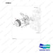 130707-00877A WATER PUMP - full parts diagram, item 8 marked - genuine Doosan / Bobcat forklift part