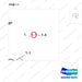 130710-00162 IDLE PULLEY - parts diagram, item 1-1 shown - genuine Doosan / Bobcat forklift part