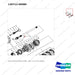 130712-00080 AXLE ASSY,DRIVE;A130B - parts diagram, item 24 shown - genuine Doosan / Bobcat forklift part