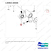 130803-00008 CYLINDER ASSY,MASTER;SUB ASSY,SHOE - parts diagram, item 6 shown - genuine Doosan / Bobcat forklift part