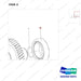 140101-01491 CHASSIS GEAR ASSY;MAIN OUTPUT - parts diagram, item 3 shown - genuine Doosan / Bobcat forklift part
