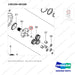 140104-00168 AXLE ASSY,DRIVE;LH - parts diagram, item 36 shown - genuine Doosan / Bobcat forklift part