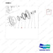 140104-00211 HUB ASSY - parts diagram, item 3 shown - genuine Doosan / Bobcat forklift part