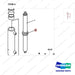 140105-00022 CYLINDER,STEERING - parts diagram, item 4 shown - genuine Doosan / Bobcat forklift part