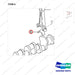 140105-01176 PISTON KIT;GCT K25 CERT ENGINE - parts diagram, item 6 shown - genuine Doosan / Bobcat forklift part