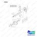 140105-01176 PISTON KIT;GCT K25 CERT ENGINE - full parts diagram, item 6 marked - genuine Doosan / Bobcat forklift part