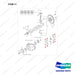 140105-01180 PISTON KIT;GCT K25 CERT ENGINE - full parts diagram, item 11 marked - genuine Doosan / Bobcat forklift part
