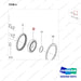 140107-00916 HUB,AXLE;ASSY - parts diagram, item 4 shown - genuine Doosan / Bobcat forklift part