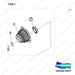 140107-00987 HUB ASSY - parts diagram, item 7 shown - genuine Doosan / Bobcat forklift part