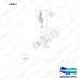 140112-00139 CONNECTING ROD - full parts diagram, item 2 marked - genuine Doosan / Bobcat forklift part