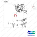 150105-00958C TURBOCHARGER - parts diagram, item 1-1 shown - genuine Doosan / Bobcat forklift part