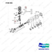 150107-00893 PISTON AND CRANKSHAFT - full parts diagram, item 080 marked - genuine Doosan / Bobcat forklift part
