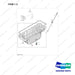 150119-00008C OIL PAN - full parts diagram, item 1-3 marked - genuine Doosan / Bobcat forklift part