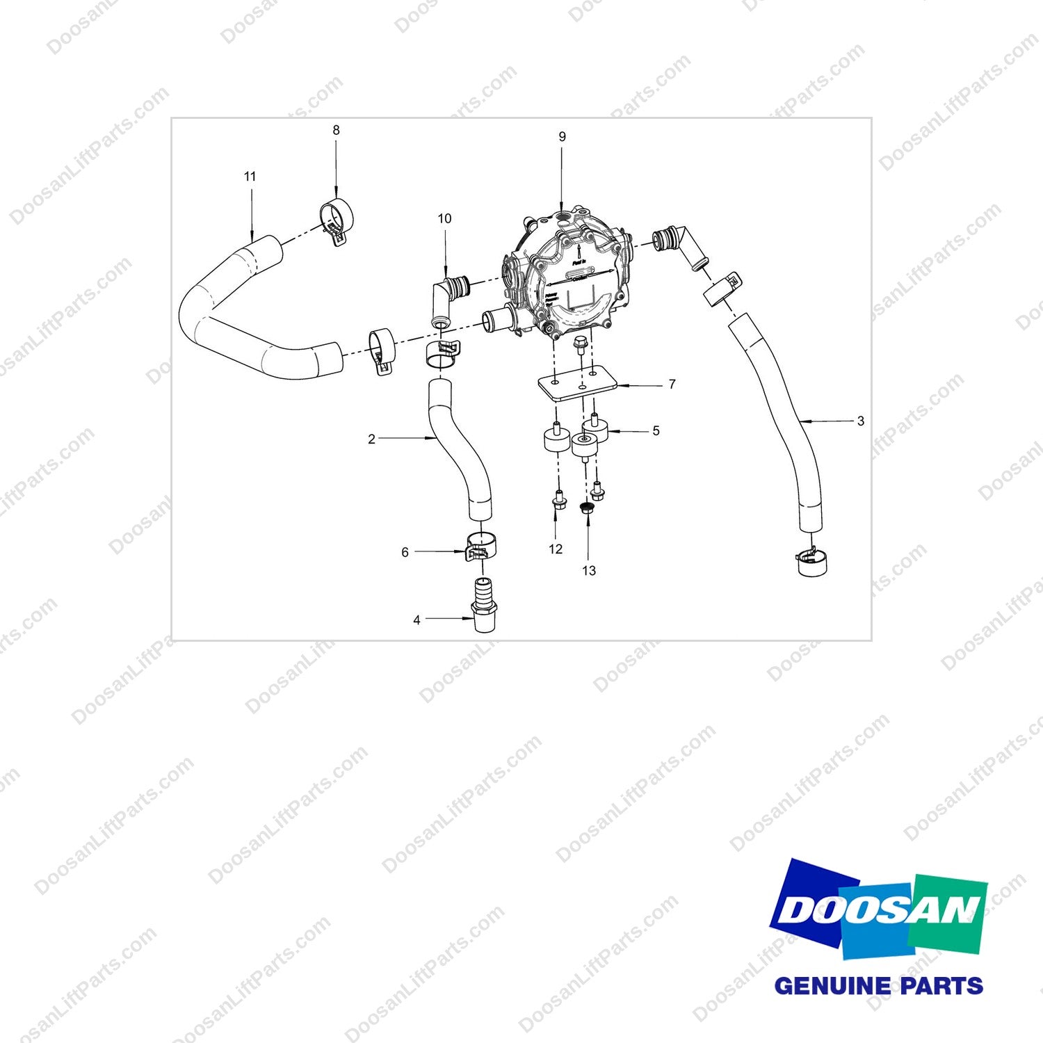 160503-00084 REGULATOR,LP;GROUP_PSI 4.3L - full parts diagram - genuine Doosan / Bobcat forklift part