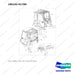 180102-01780 FULL CABIN - full parts diagram, item 50 marked - genuine Doosan / Bobcat forklift part