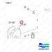 180102-02632 RADIATOR GROUP;OPEN CORE - parts diagram, item 21 shown - genuine Doosan / Bobcat forklift part