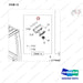 180102-03122 CABIN GROUP,MODULAR;FRONT - parts diagram, item 13 shown - genuine Doosan / Bobcat forklift part