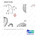 180307-01285 TIRE GROUP;SOLID,DOUBLE,ODB - parts diagram, item 2 shown - genuine Doosan / Bobcat forklift part