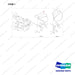 180316-00047 MUDGUARD GROUP - full parts diagram, item 1 marked - genuine Doosan / Bobcat forklift part