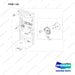 190203-00166 HANDLE;STEERING - full parts diagram, item 1-02 marked - genuine Doosan / Bobcat forklift part