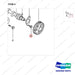 2.120-00041 CAMSHAFT GROUP;2TON,4TNE94L,T-3 - parts diagram, item 4 shown - genuine Doosan / Bobcat forklift part