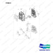 2.412-00302 HOUSING,TRANSMISSION;GROUP - full parts diagram, item 9 marked - genuine Doosan / Bobcat forklift part