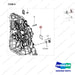 2.412-00302 HOUSING,TRANSMISSION;GROUP - parts diagram, item 9 shown - genuine Doosan / Bobcat forklift part