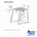 220103-00053 Head Guard Gp - full parts diagram, item 1 marked - genuine Doosan / Bobcat forklift part