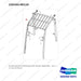 220103-00119 GUARD GROUP,OVERHEAD;TWO FRONT GRAB BAR - full parts diagram, item 1 marked - genuine Doosan / Bobcat forklift part