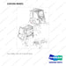 220104-00401 FULL CABIN - full parts diagram, item 45 marked - genuine Doosan / Bobcat forklift part