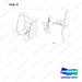 220104-00609 CROWN INFO LINK READY;CABIN - full parts diagram, item 14 marked - genuine Doosan / Bobcat forklift part
