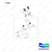 220105-00277 PEDAL GROUP;INCH&BRAKE - full parts diagram, item 1 marked - genuine Doosan / Bobcat forklift part