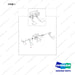 220105-00367 PEDAL ASSY;INCHING & BRAKE, MONO PEDAL - full parts diagram, item 1 marked - genuine Doosan / Bobcat forklift part