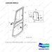 220109-00011 DOOR ASSY,OPEN;SIDE-RH,CABIN - full parts diagram, item 3 marked - genuine Doosan / Bobcat forklift part